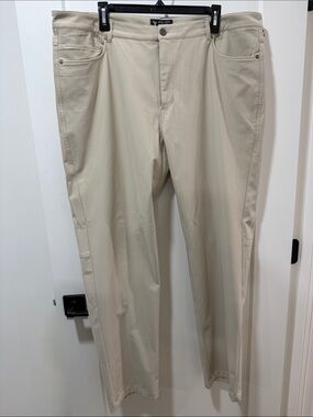 Maelreg Men's Light Khaki Performance Chinos - 40x34